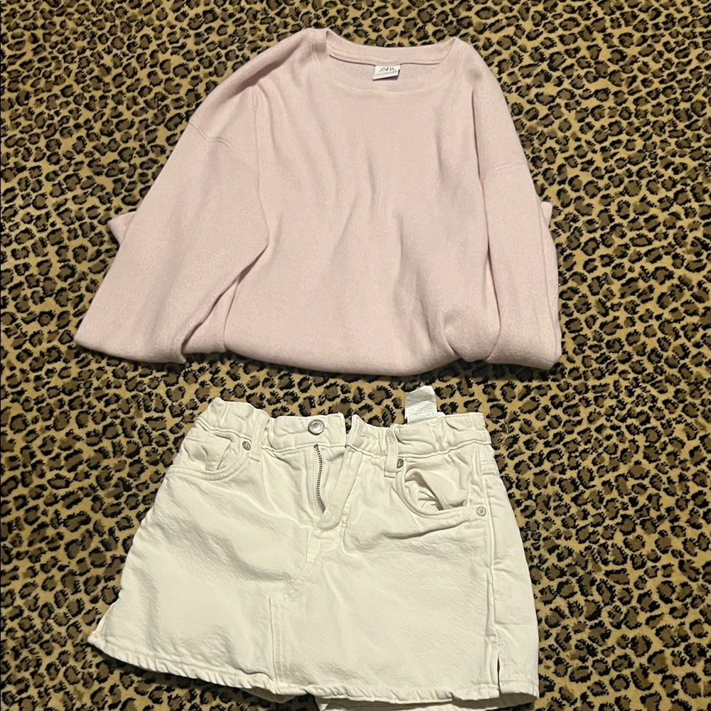 Zara Girls Size 11-12 Bundle Pink/Cream - Picture 7 of 7
